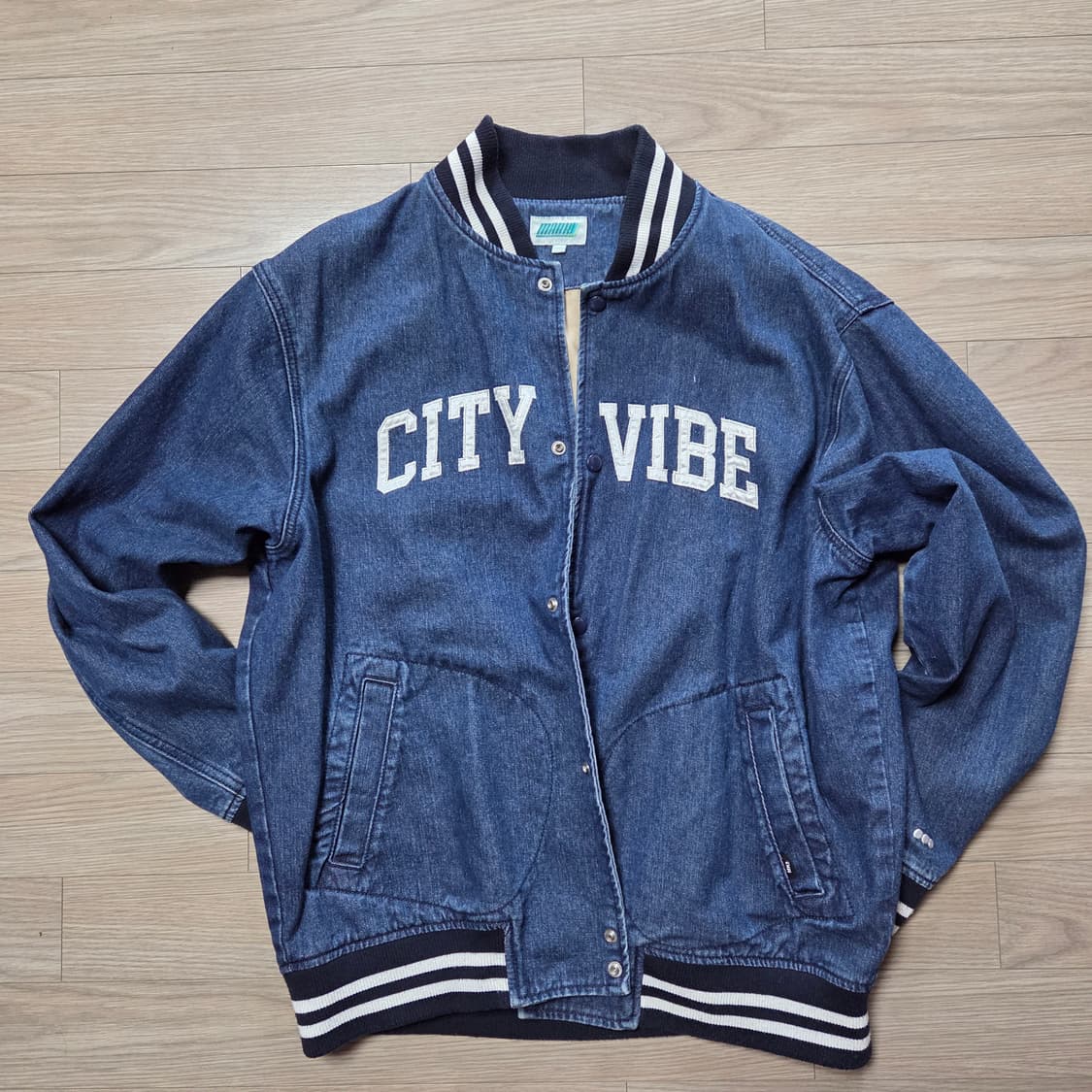 청 바시티 자켓 상품이미지2