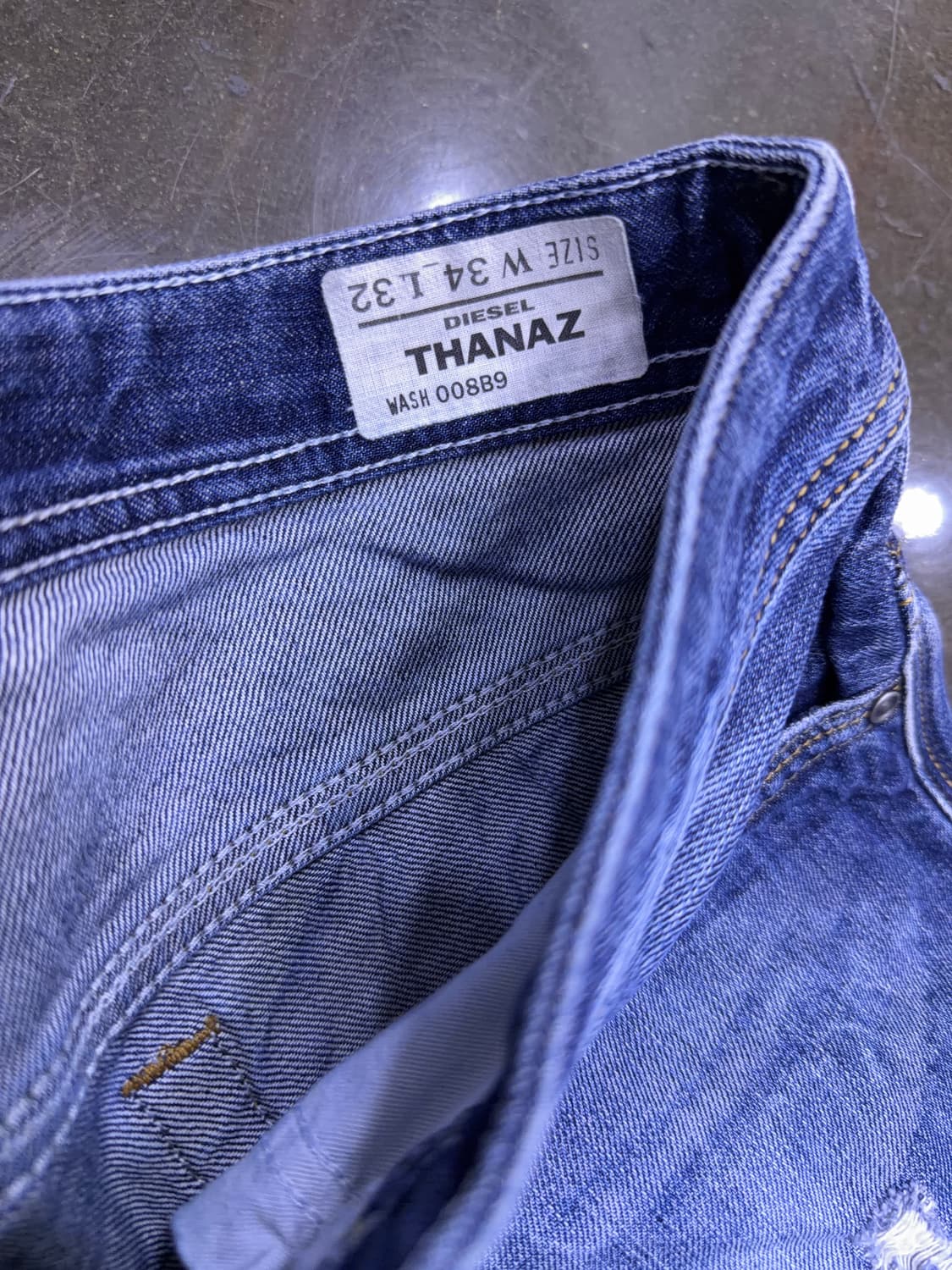 디젤 타나즈 빈티지 워싱 데미지진 청바지 데님팬츠 34 상품이미지9