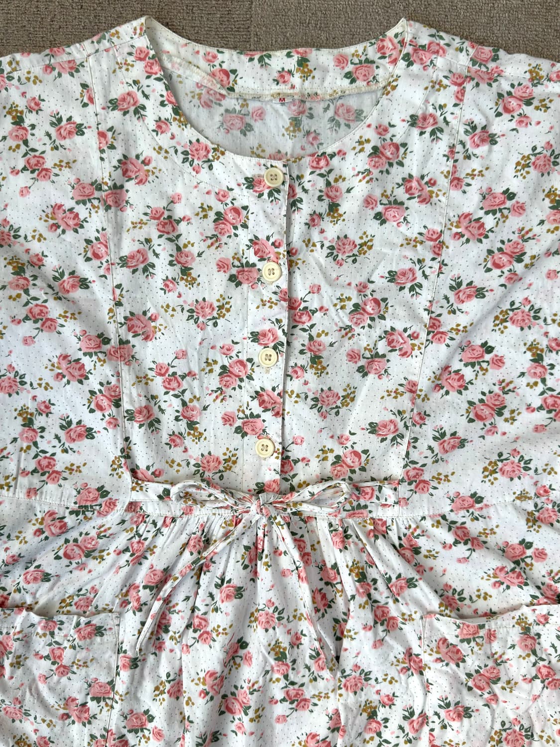 빈티지 플라워 코튼 원피스 모리걸 하구미 상품이미지2