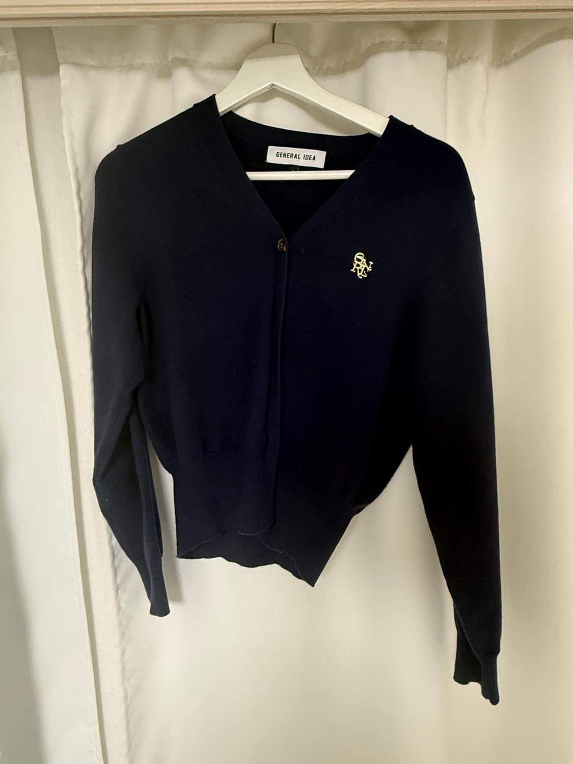제너럴 아이디어 에센셜 가디건 네이비 상품이미지2