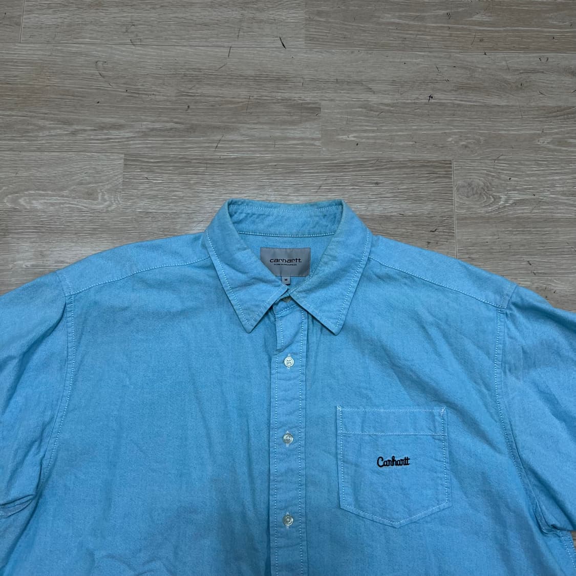 칼하트 WIP 포켓 메디슨 반팔 셔츠 [블루] M/95 상품이미지2