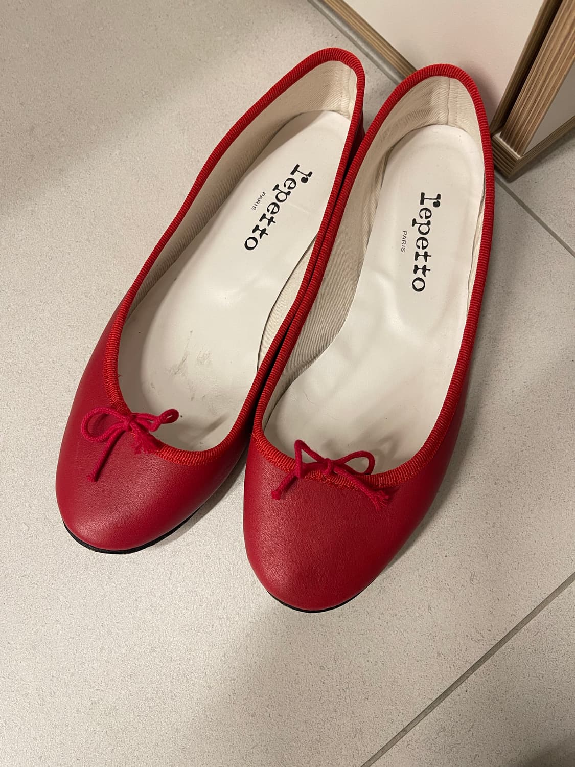 레페토 플랫슈즈 레드 (38사이즈/240) 상품이미지1