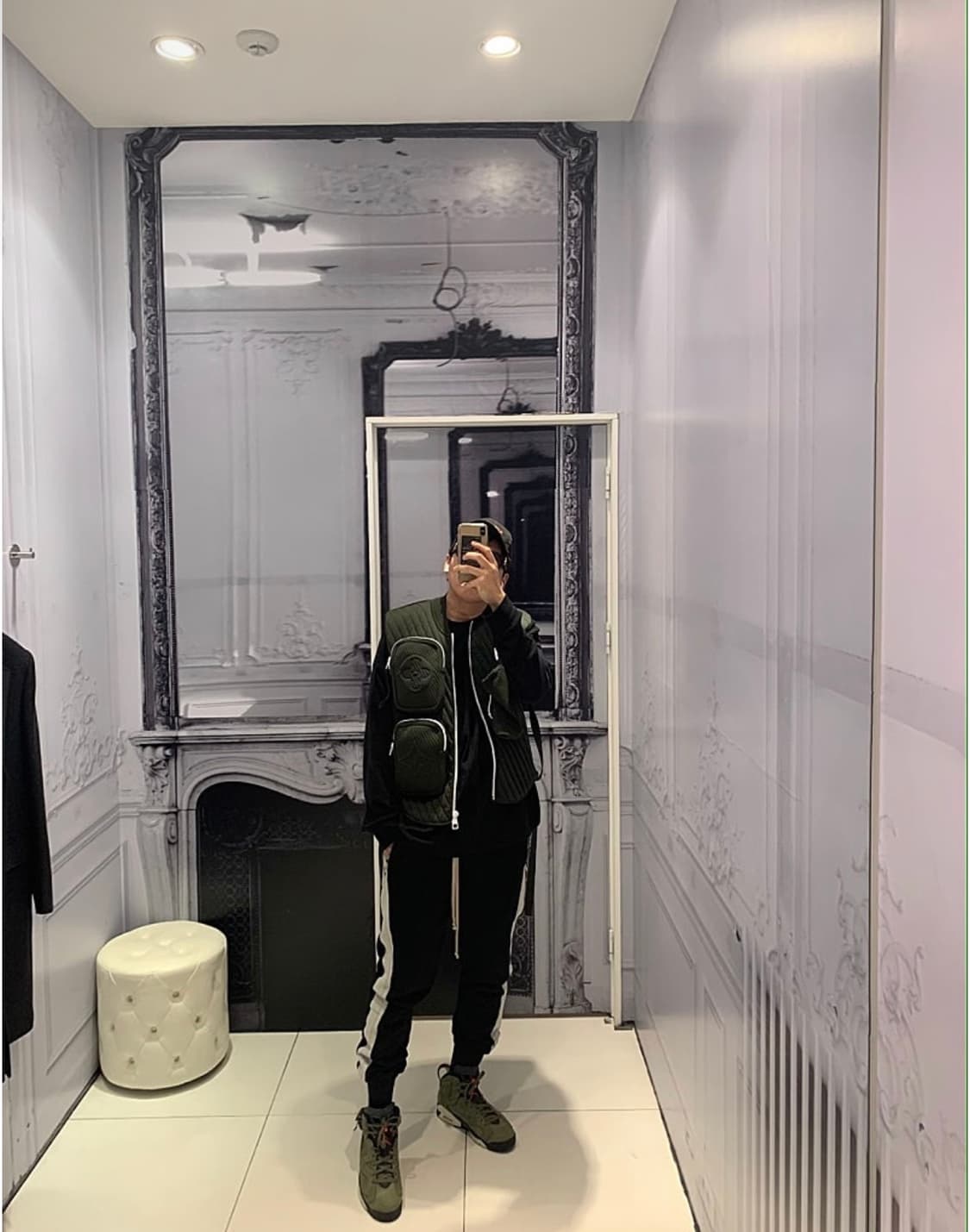 릭오웬스 블랙 사이드라인 배기팬츠 상품이미지6