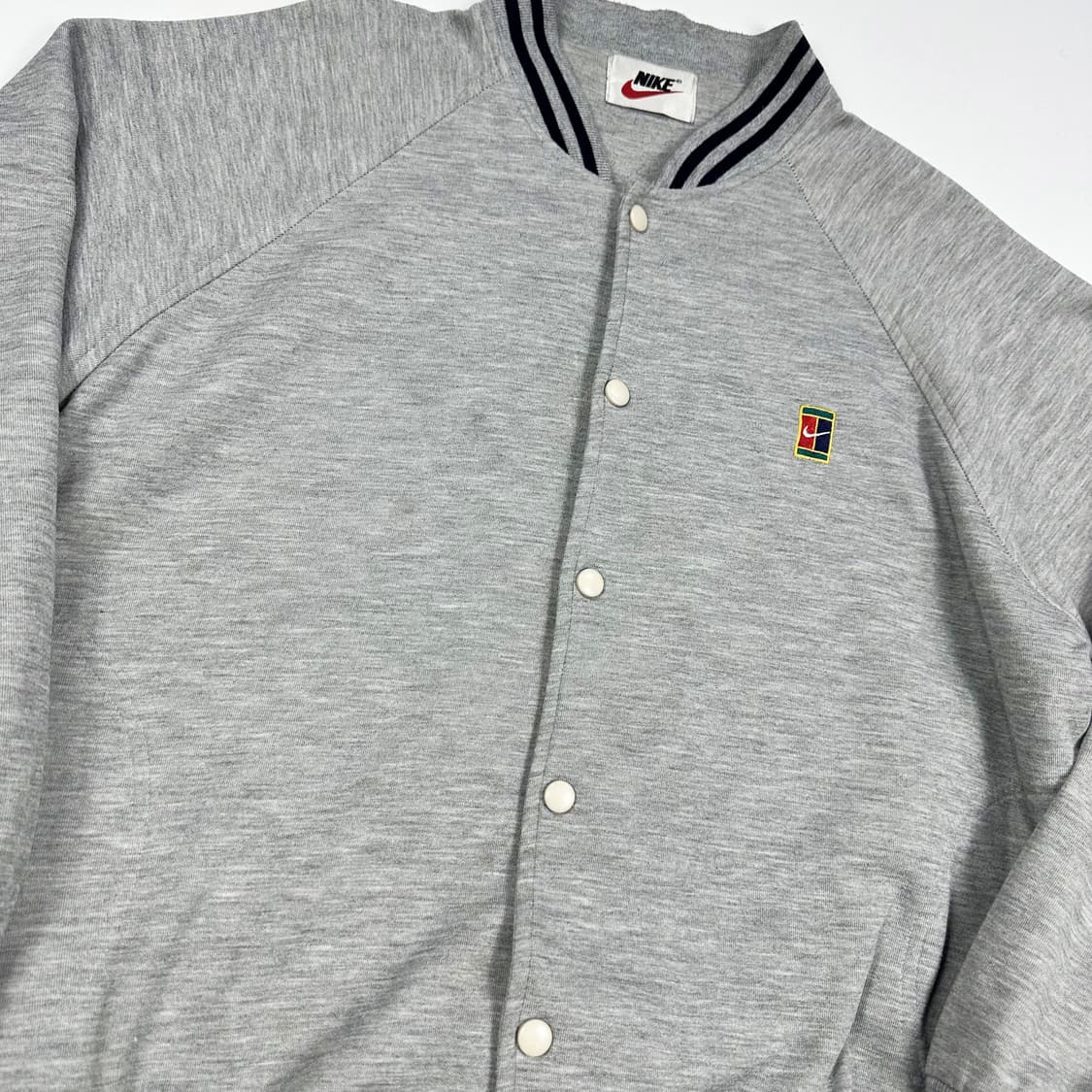 나이키 테니스 올드스쿨 그레이 바시티 자켓 (L) 상품이미지5