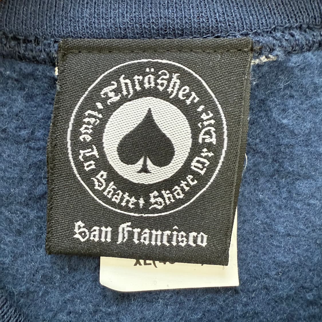 [XL] 트레셔 스케이트보드 크루넥 스웻셔츠 맨투맨 네이비 3728 상품이미지4