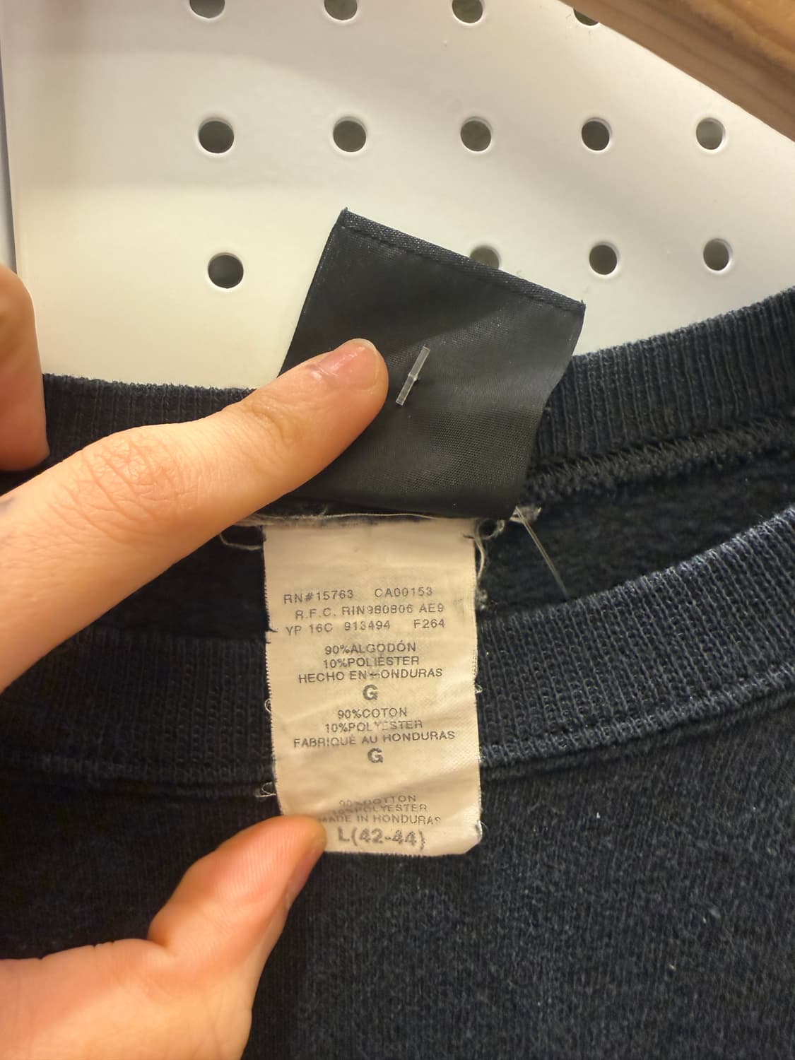 트레셔 빅로고 박시핏 맨투맨 블랙 U1 상품이미지4