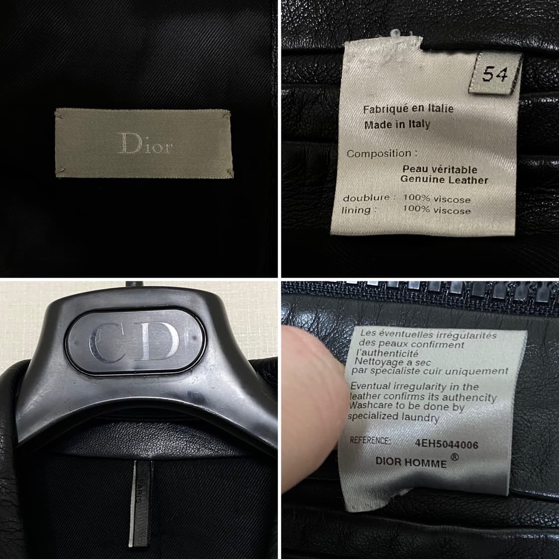 2004S/S Dior HOMME 'STRIP' LEATHERJUMPER 상품이미지7