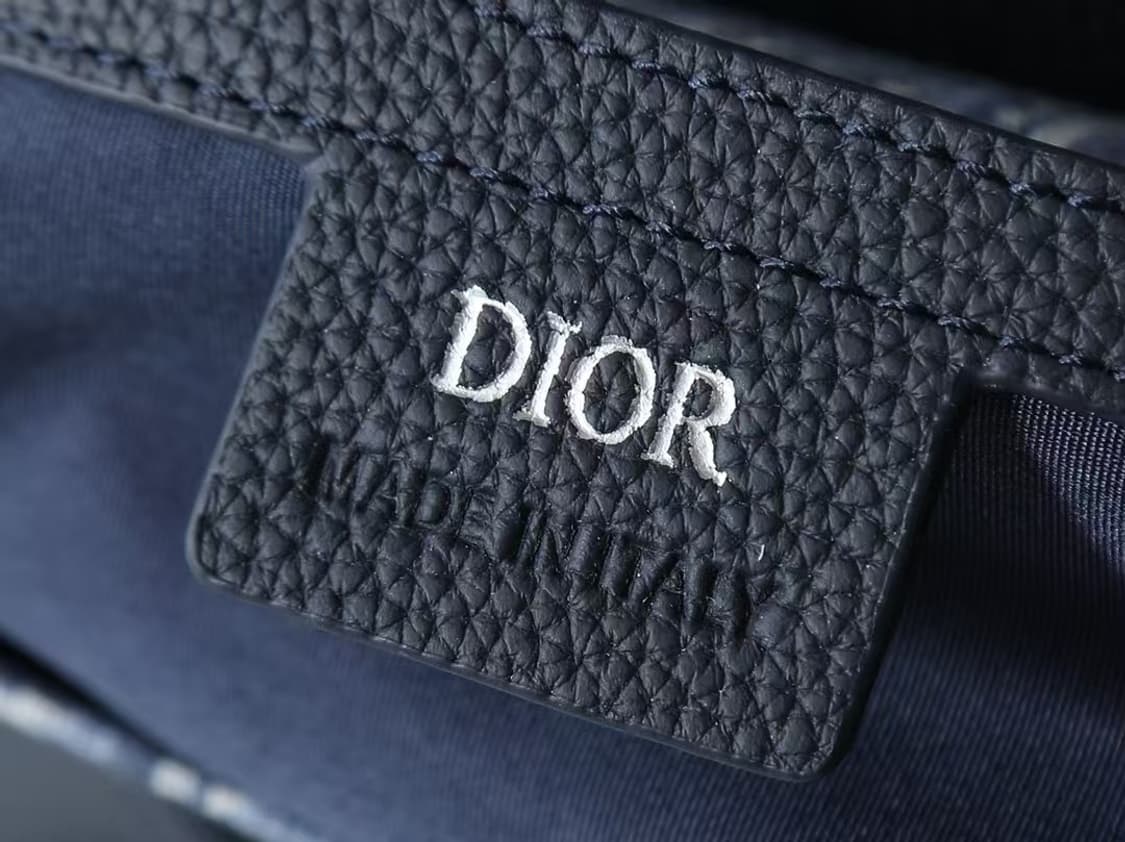 디올 새들 스트랩 파우치 그레인드 카프스킨 베이지 & 블랙 상품이미지7