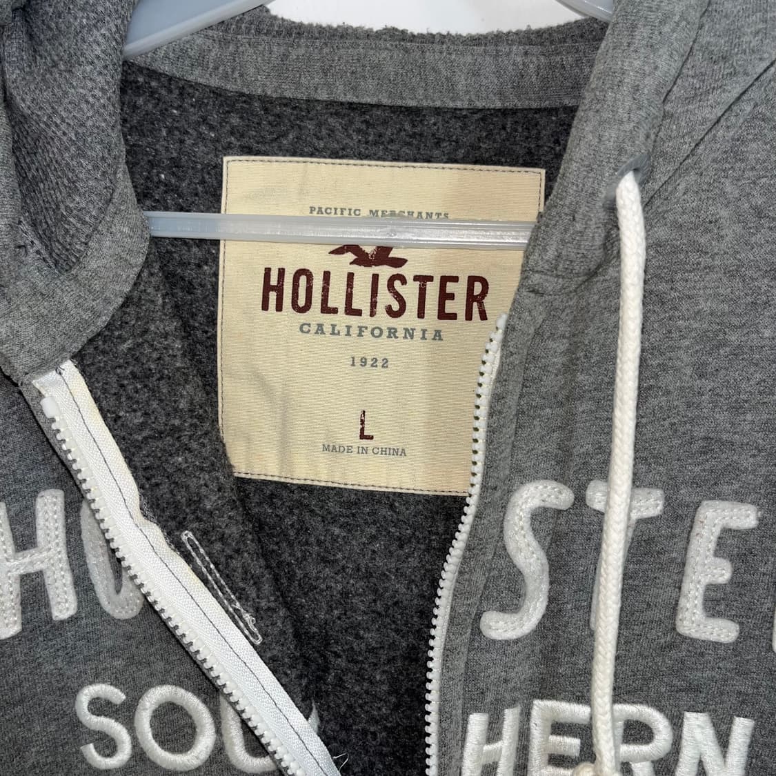 Hollister grey hoodie zip-up 상품이미지6