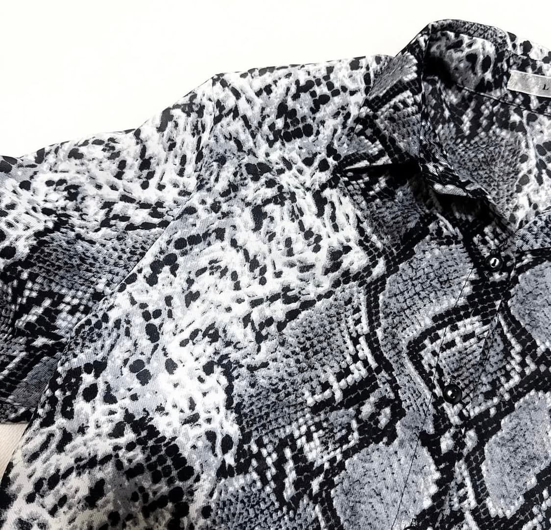 파이톤 뱀피 셔츠 상품이미지3