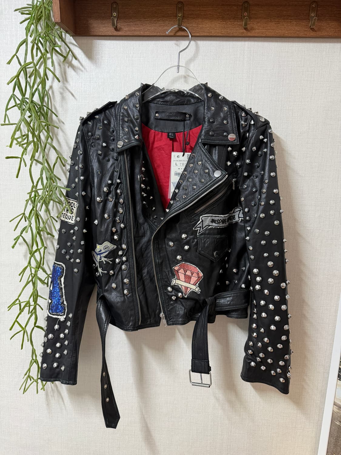 양가죽 스터드 레더자켓 상품이미지1