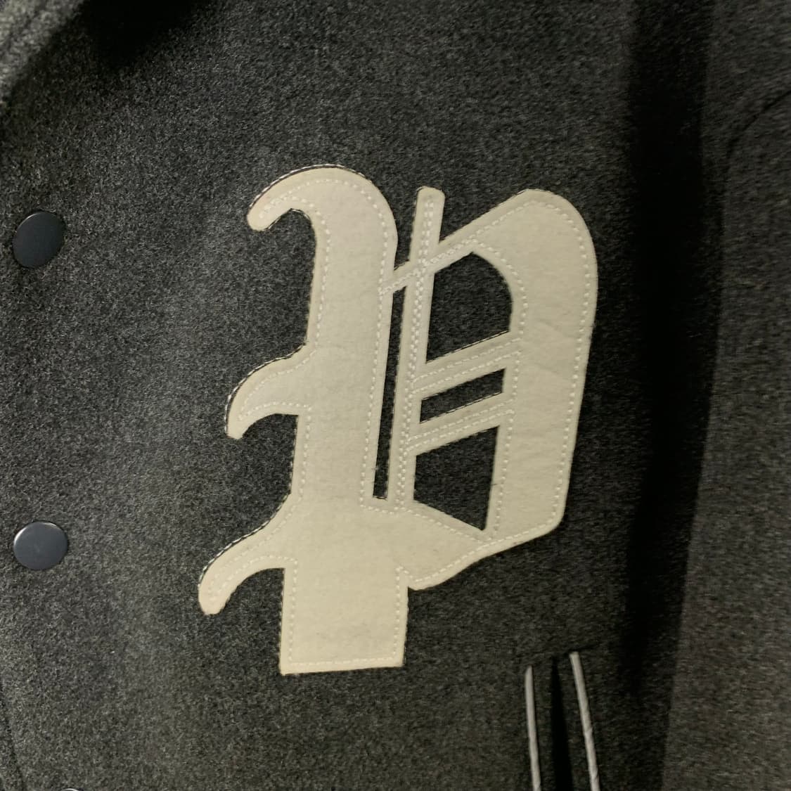 파르티멘토 모직 바시티 자켓 차콜 상품이미지4