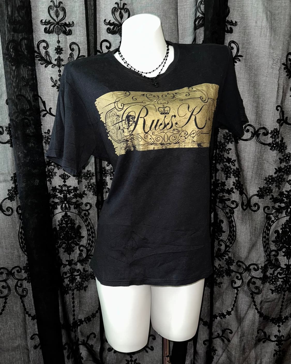 RUSS•K Black Rock Chic Short-Sleeved 상품이미지4