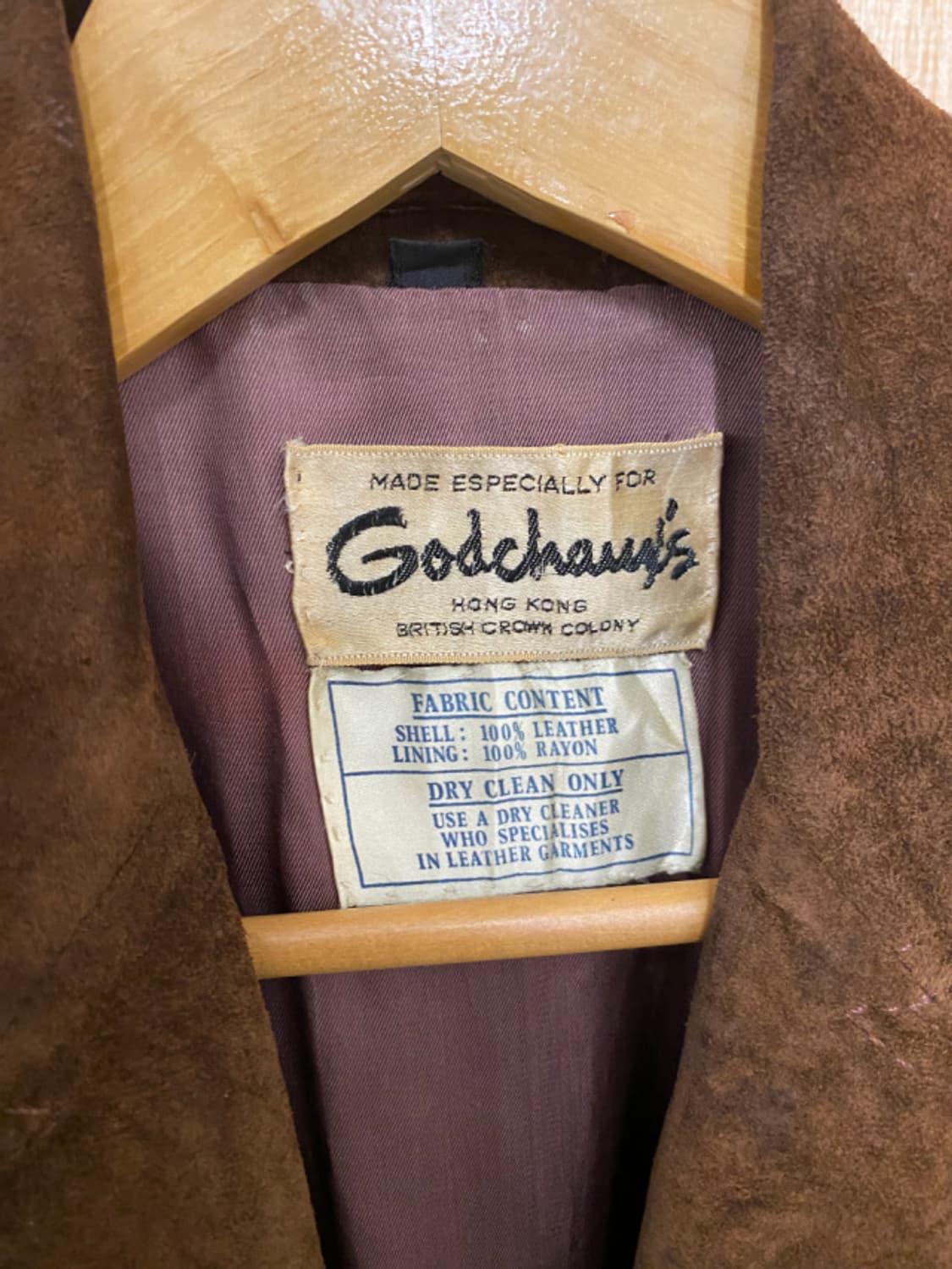 60~70's Godchaux’s suede robe coat 상품이미지7