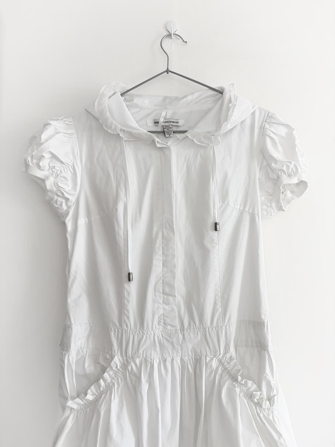 Diane von Furstenberg 후드 러플 드레스 상품이미지2