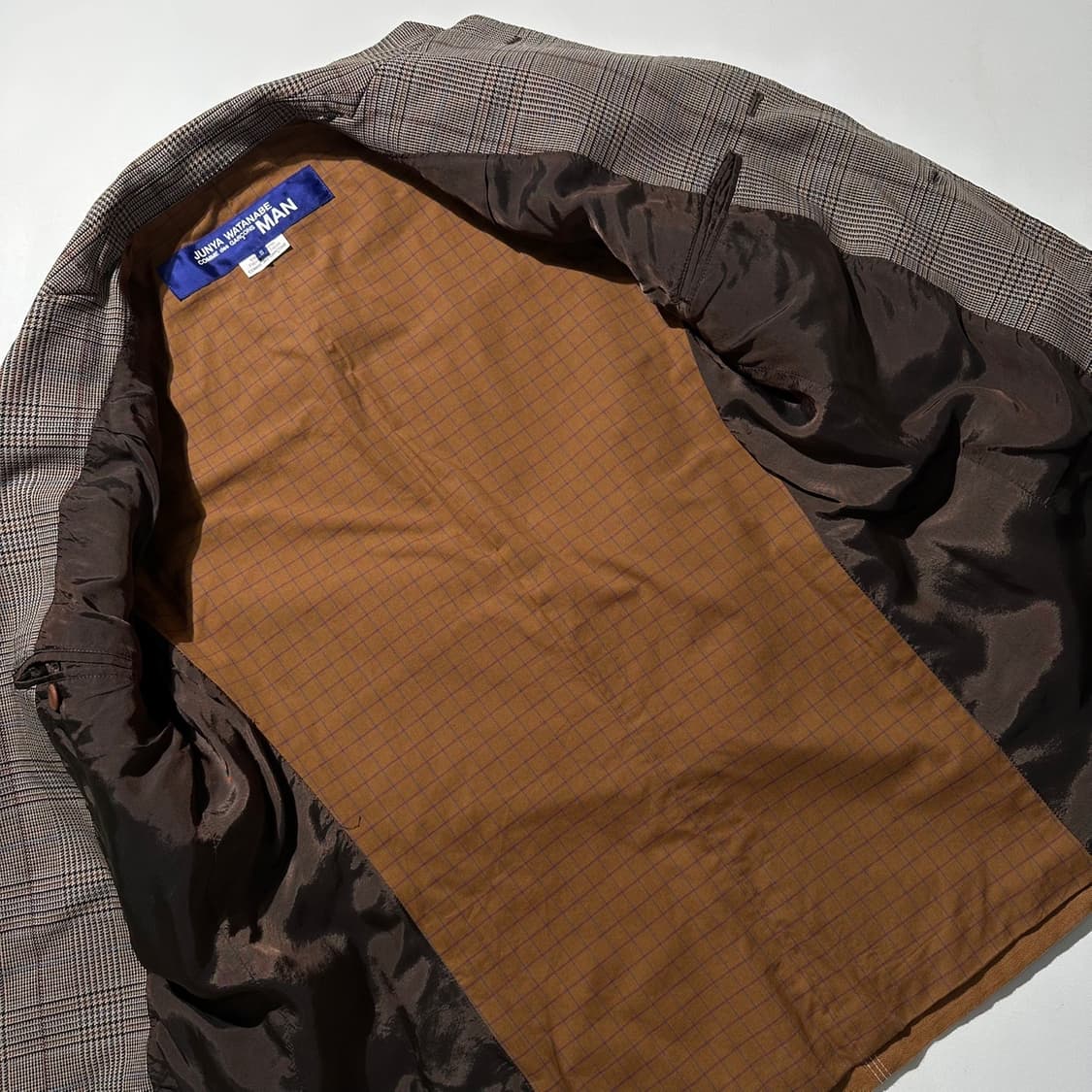 준야 와타나베 꼼데가르송 패치워크 체크 싱글 3B 블레이저 스포츠코트 상품이미지8