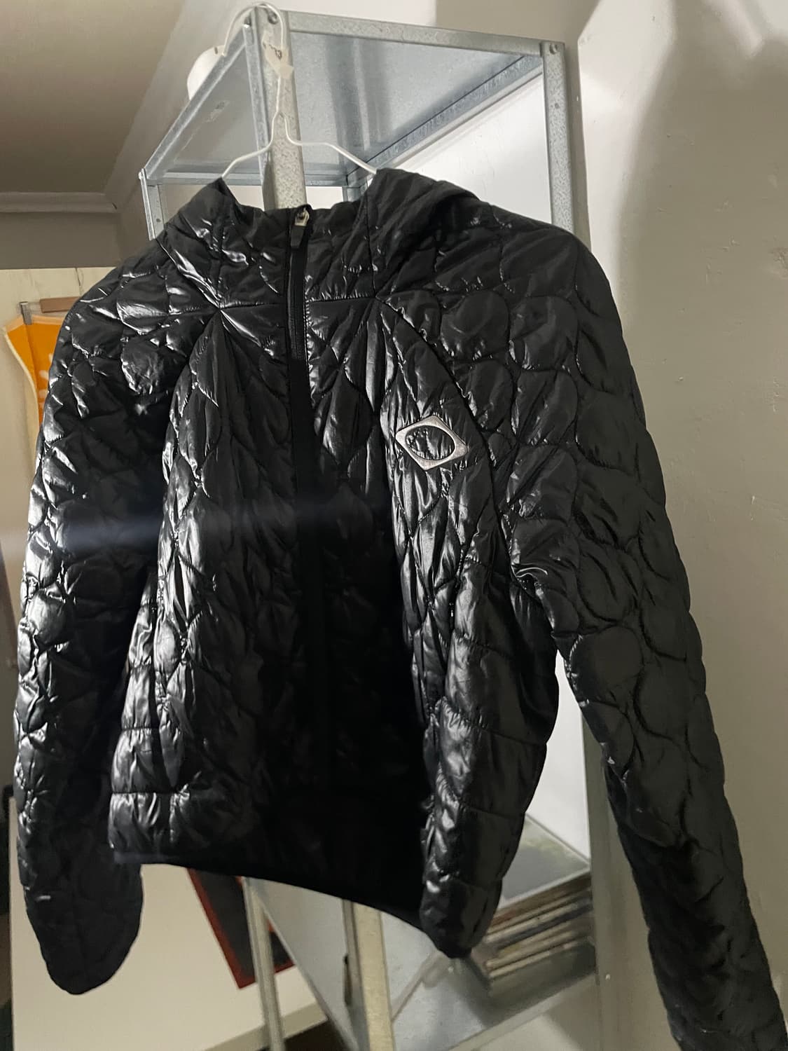 미스치프 롬버스 퀼티드 자켓 패딩 블랙 상품이미지3