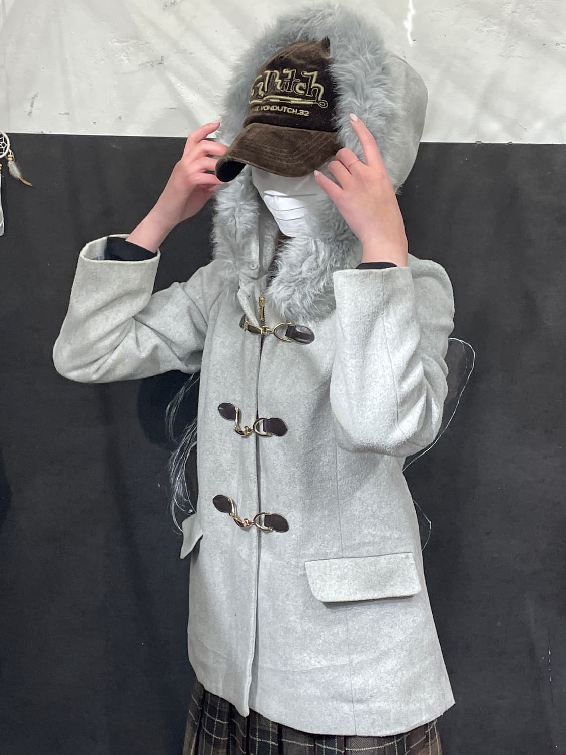 일본빈티지 울프죠 핀터깔 갸루 파이어맨 자켓 후드 숏코트  상품이미지1