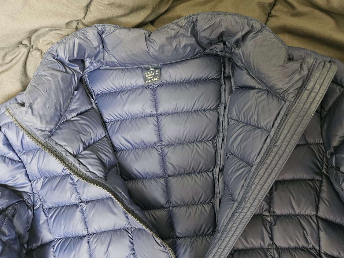 [L] 몽벨 경량 패딩 점퍼 네이비 상품이미지4
