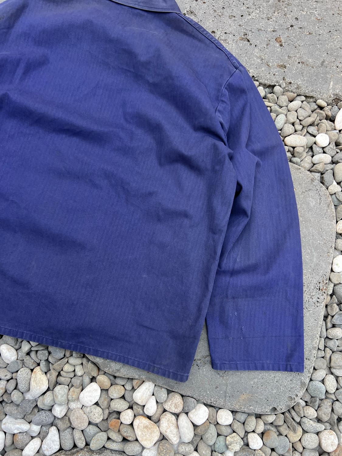 VINTAGE WASHING OLD HBT 헤링본트윌코튼 프렌치워크자켓 상품이미지9