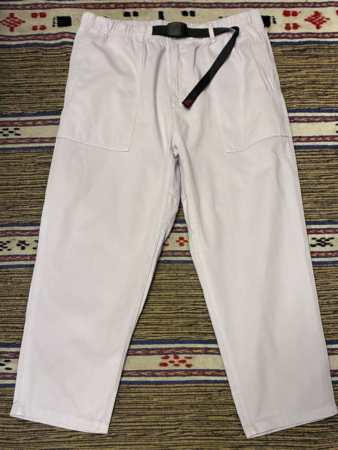 (L~XL)그라미치 루즈 테이퍼드핏 치노 퍼티그팬츠 라벤더 상품이미지1