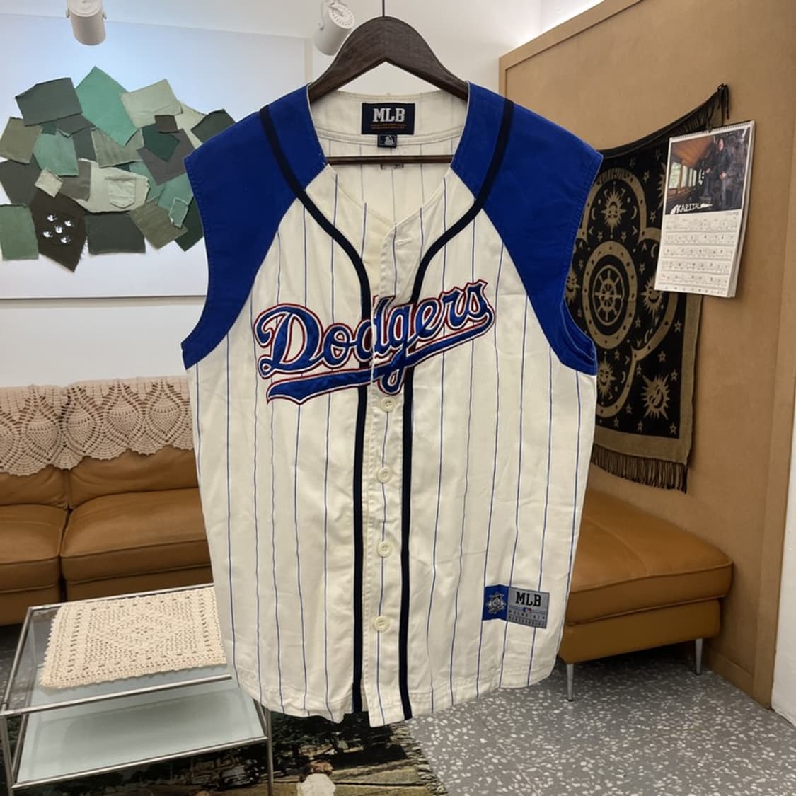 MLB 올드스쿨 LA다져스 민소매 유니폼 조끼 100 C11593 상품이미지3