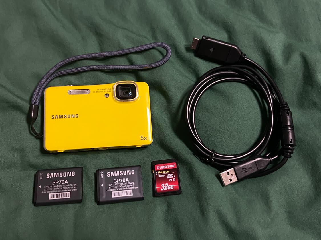 삼성 디카 빈티지 디카 VLUU WP10 방수 디카 옐로우 상품이미지1