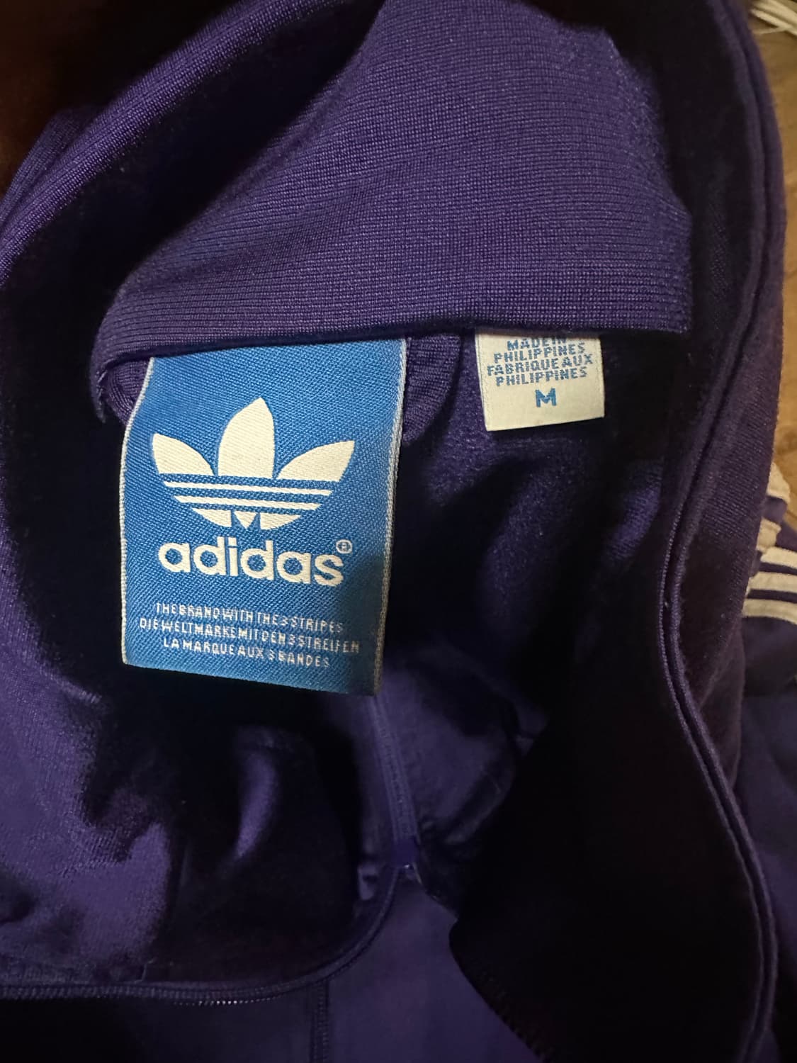 아디다스 퍼플 트랙탑 M 판매 상품이미지2