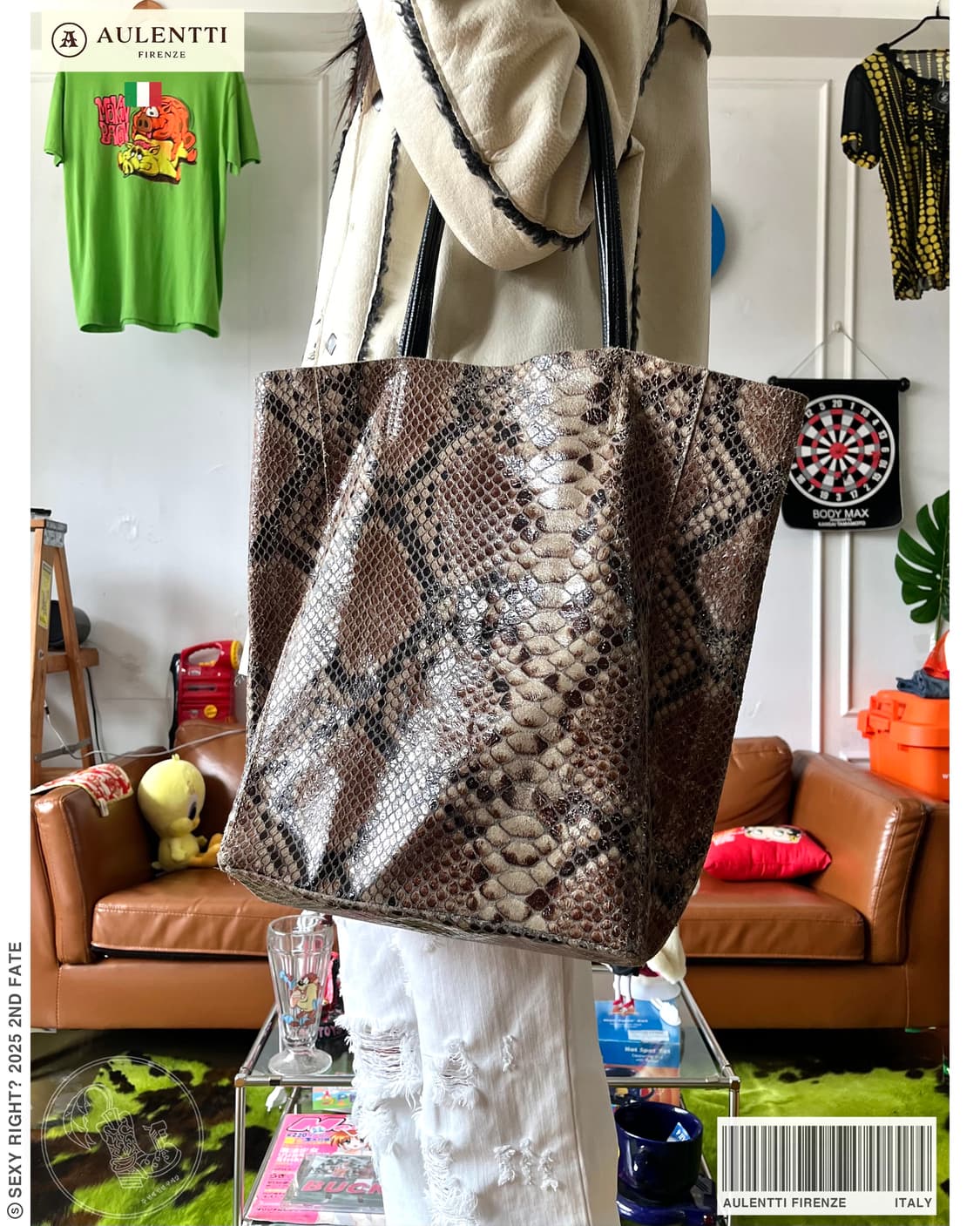 AULENTTI FIRENZE Italian Python Bag  상품이미지1