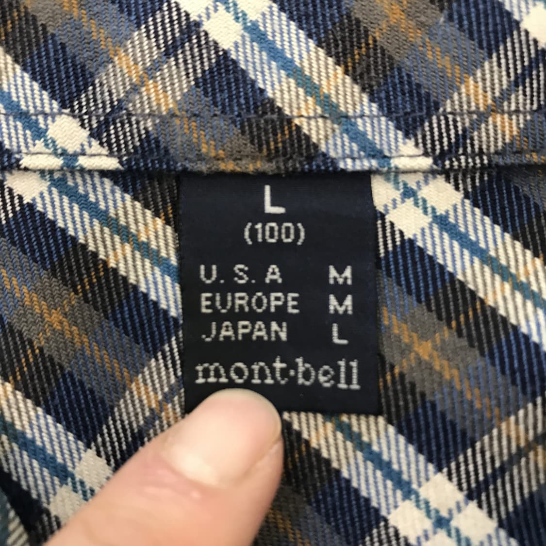 몽벨 montbell 플란넬 체크셔츠 [100] 상품이미지5
