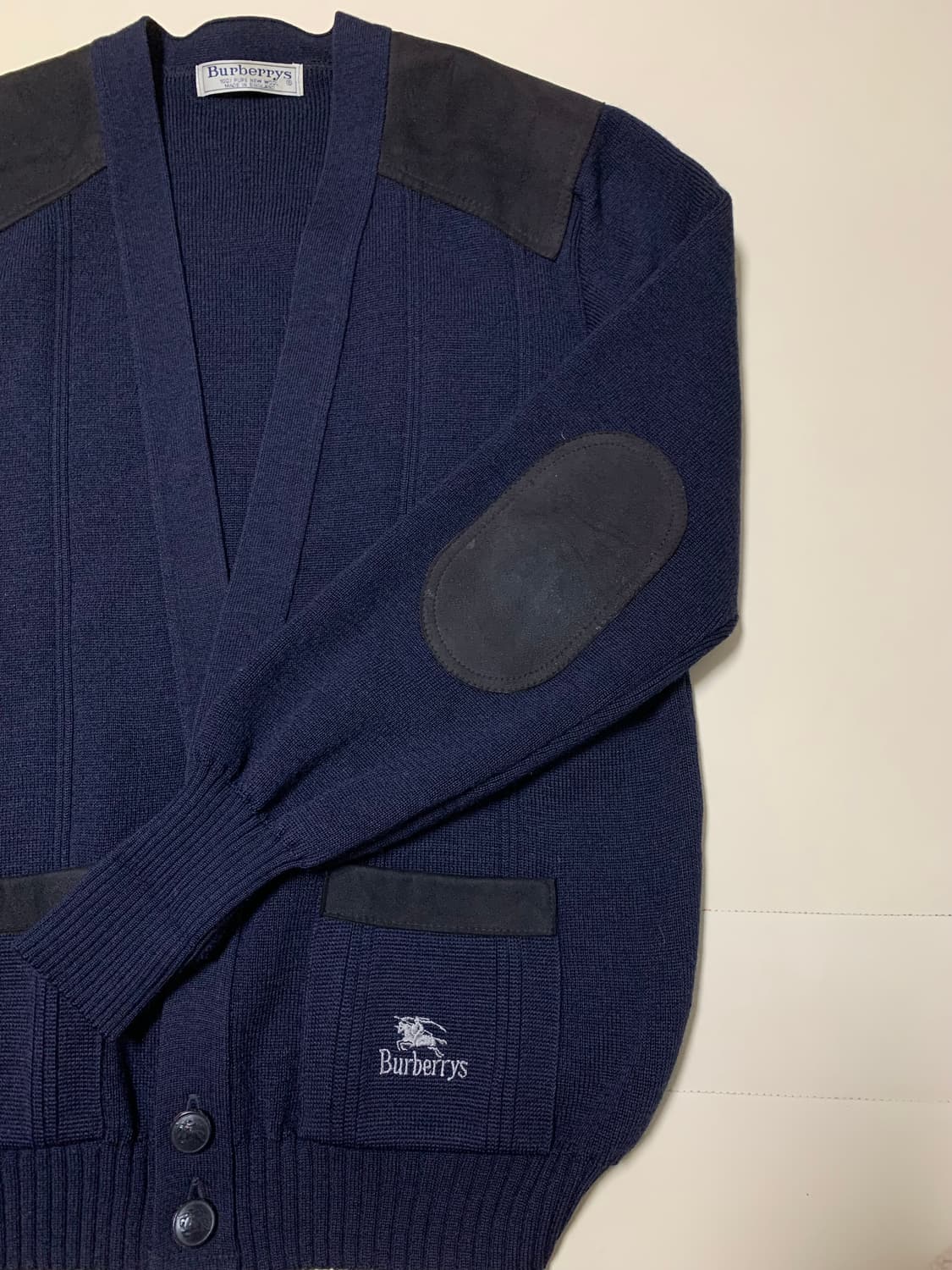 [M] 버버리 90s 퓨어 울 코만도 니트 가디건 PN4976 상품이미지2