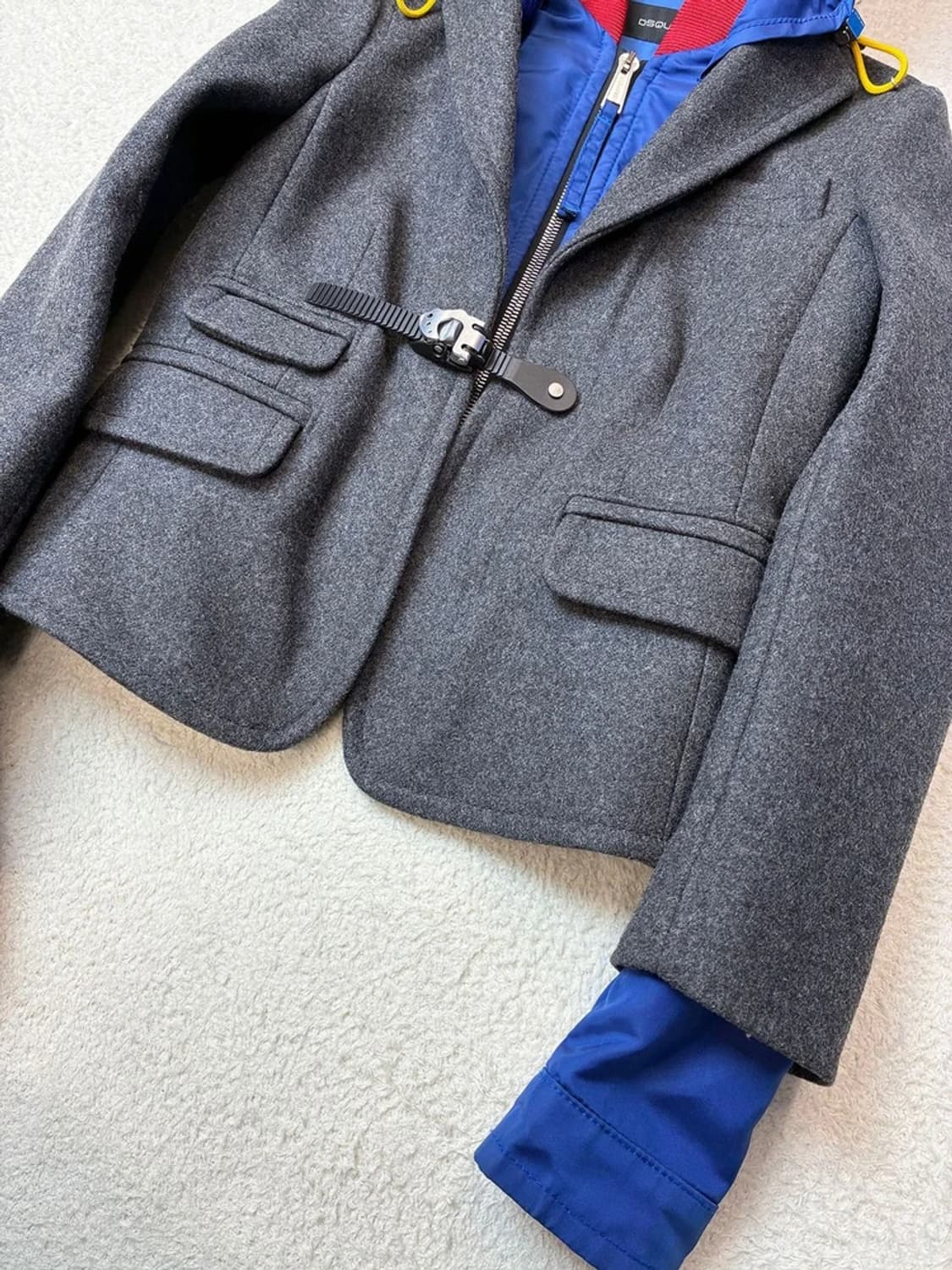 디스퀘어드2 멀티컬러 Y2K 레이어드 블레이저 자켓 PN6051 상품이미지5