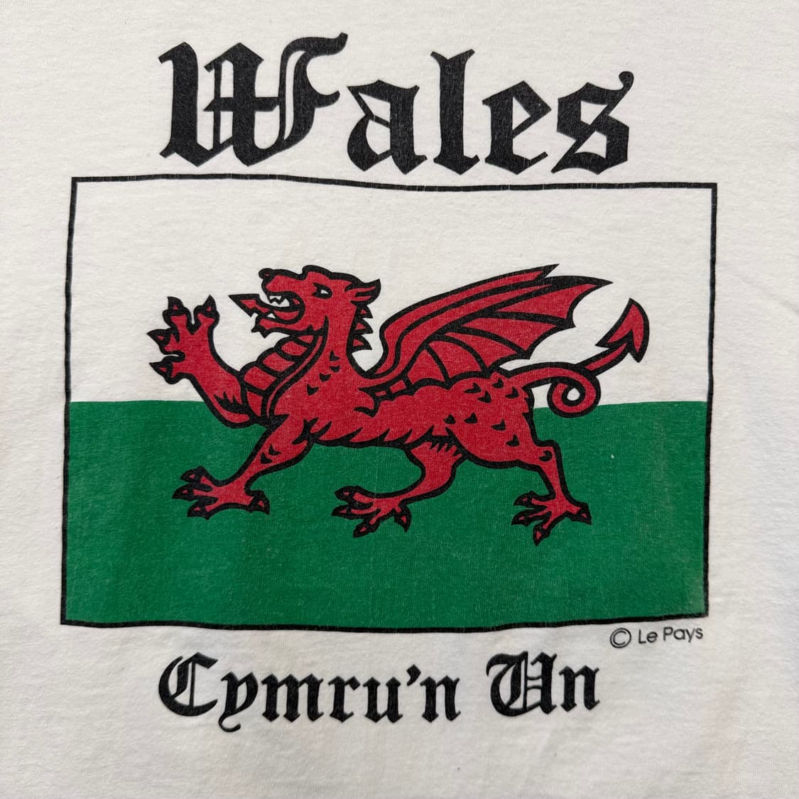 90s Vintage Wales Single Stitch Tshirt 상품이미지2