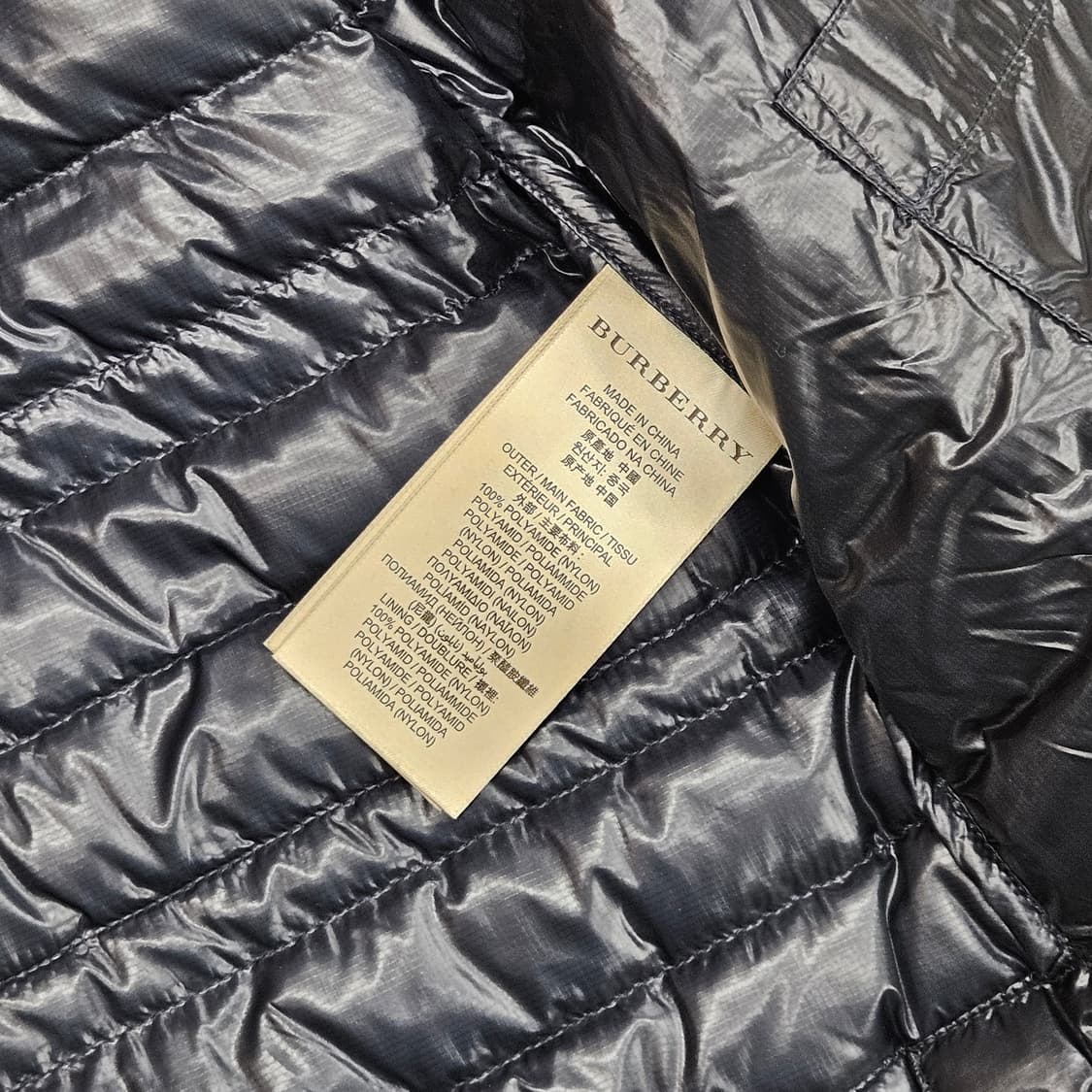 BURBERRY BRIT 버버리 브릿 경량 패딩 점퍼 패딩자켓  L 상품이미지9