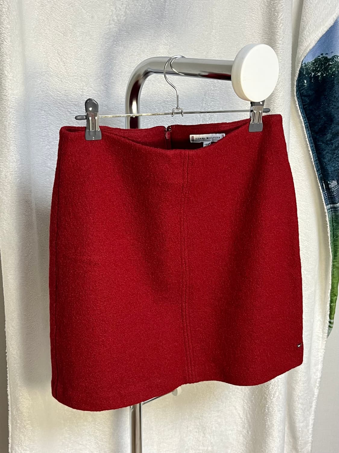 타미힐피거 로고 울 미니스커트 상품이미지1