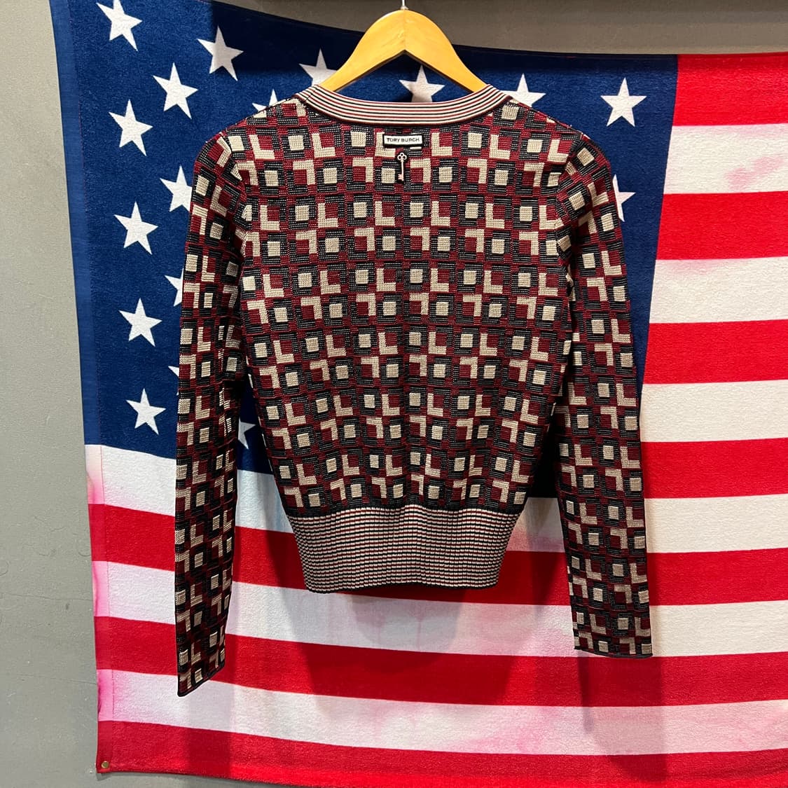 토리버치 패턴 가디건 상품이미지2