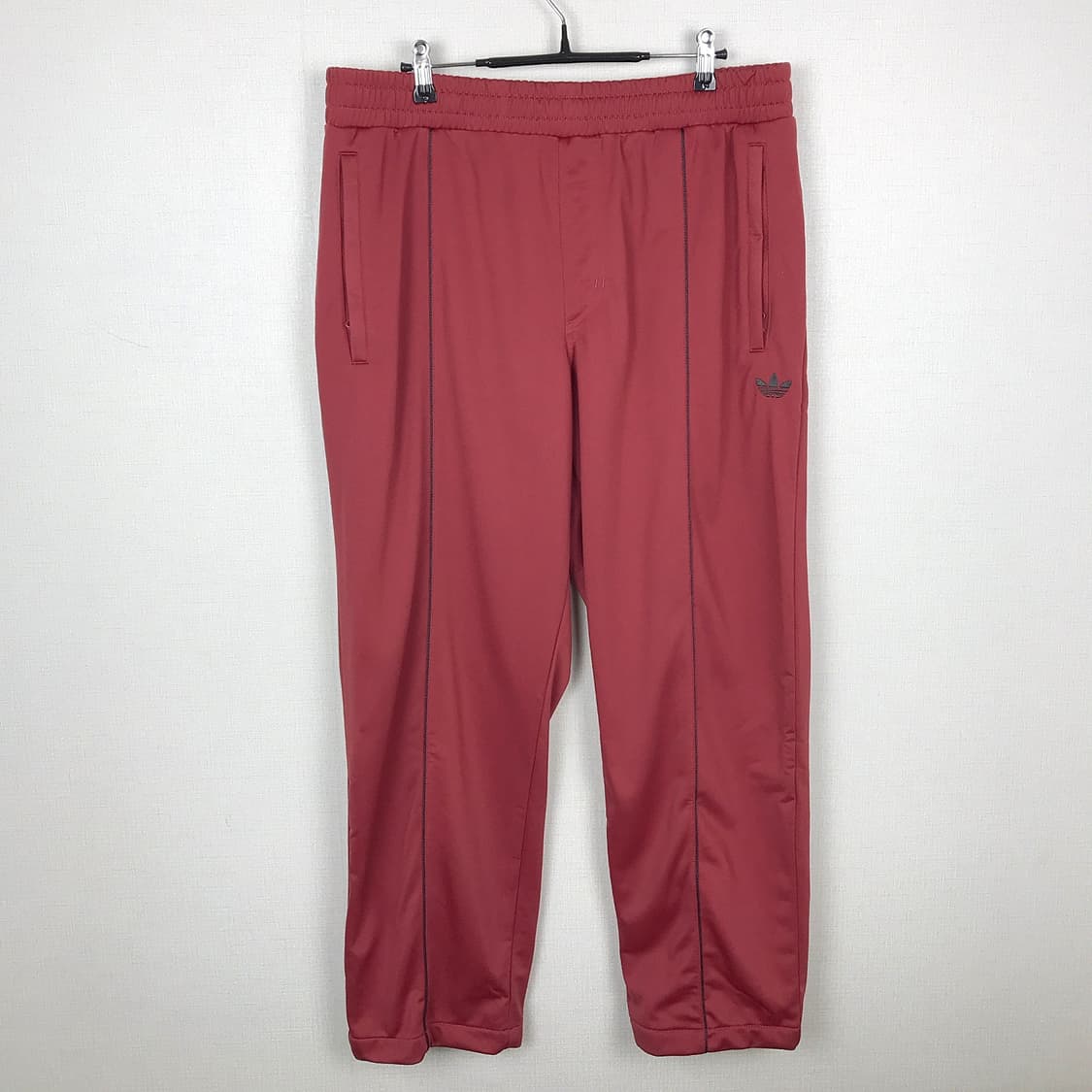 아디다스 핀턱 팬츠 바지 와인색 버건디 새상품 남성XL 상품이미지2