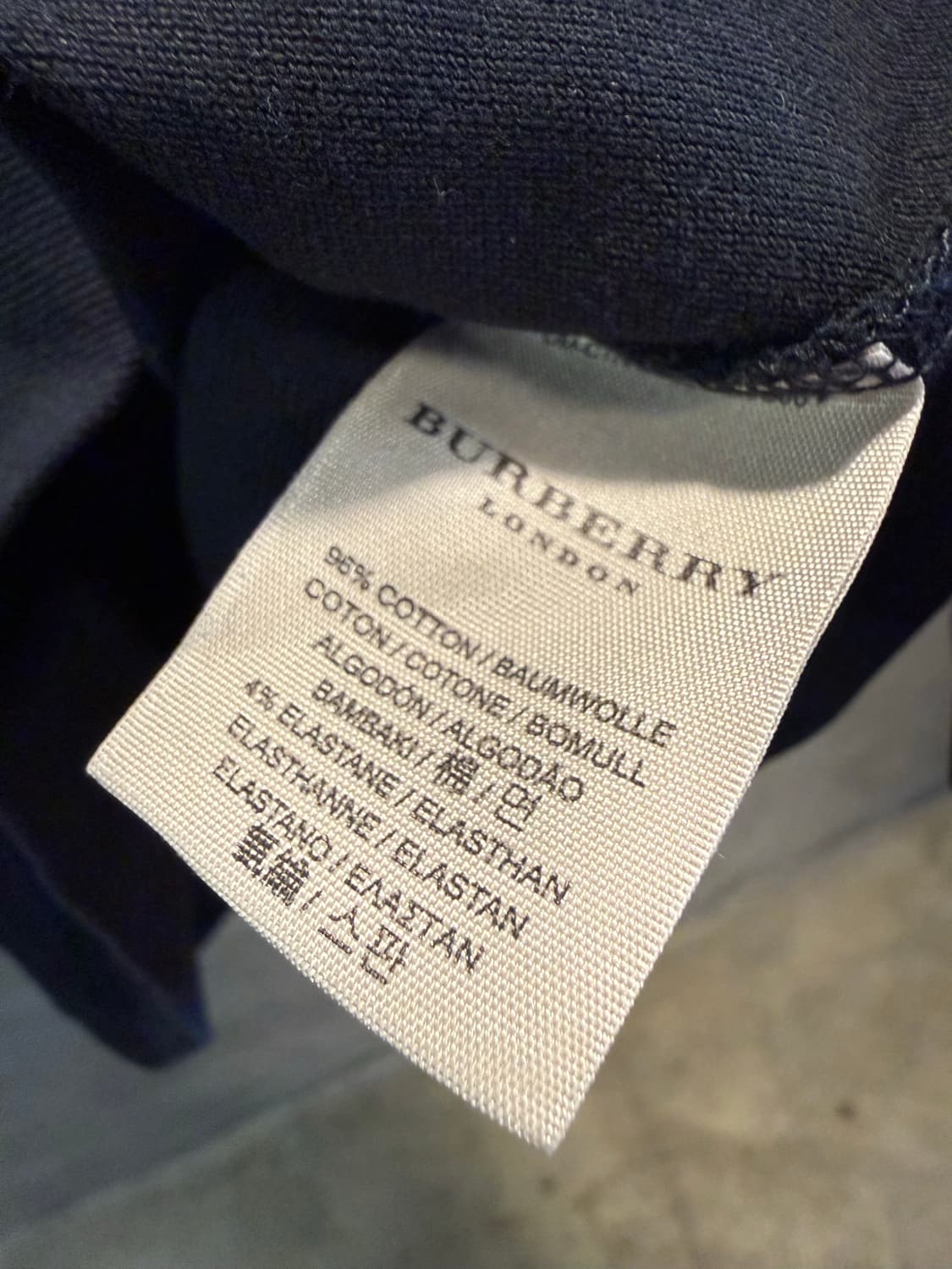 버버리 BURBERRY 런던 체크 카라 반팔 폴로 블랙 L 상품이미지5