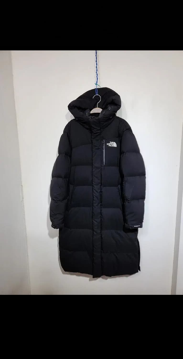 (XL) 노스페이스 롱패딩 점퍼 블랙 오리털 다운코트 후드  상품이미지1