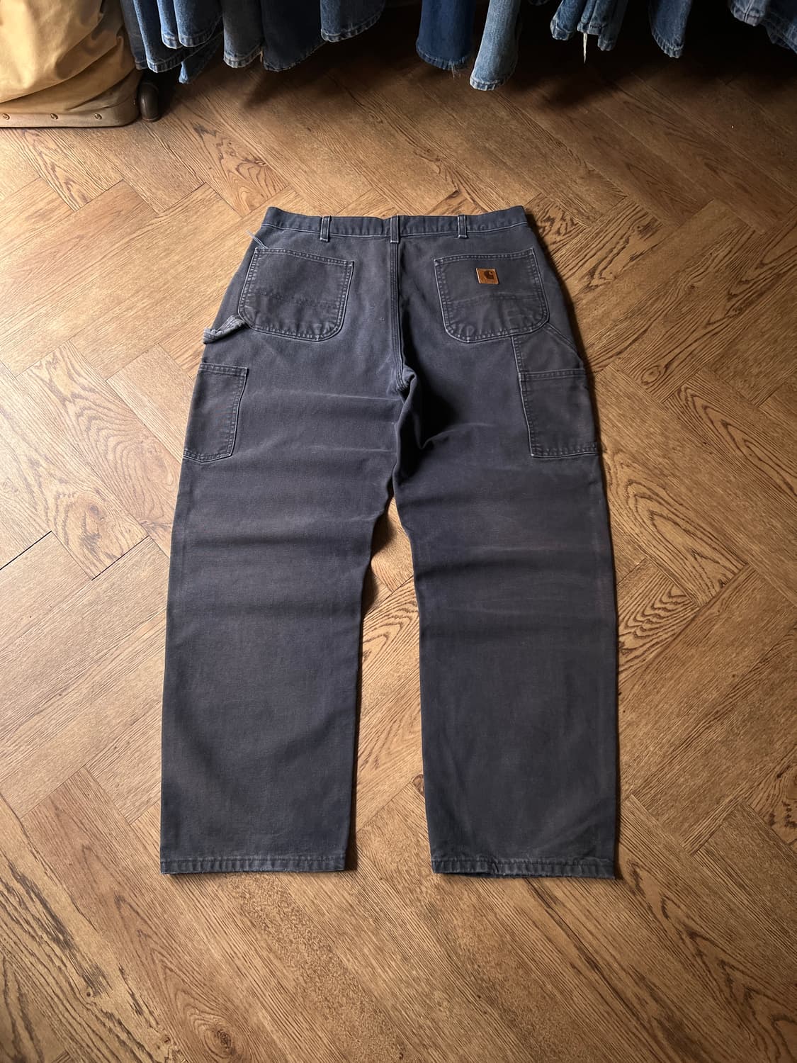 [36]칼하트 USA 빈티지 워싱 미드나잇 네이비 싱글니 카펜터 워크팬츠 상품이미지2