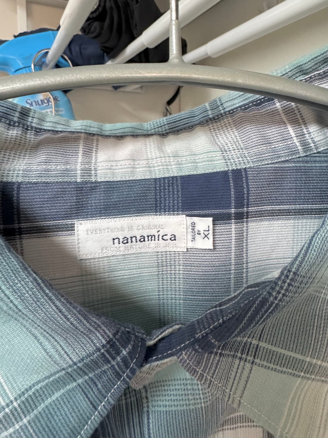 [XL] 나나미카 25ss 피케 셔츠 네이비x민트 상품이미지3