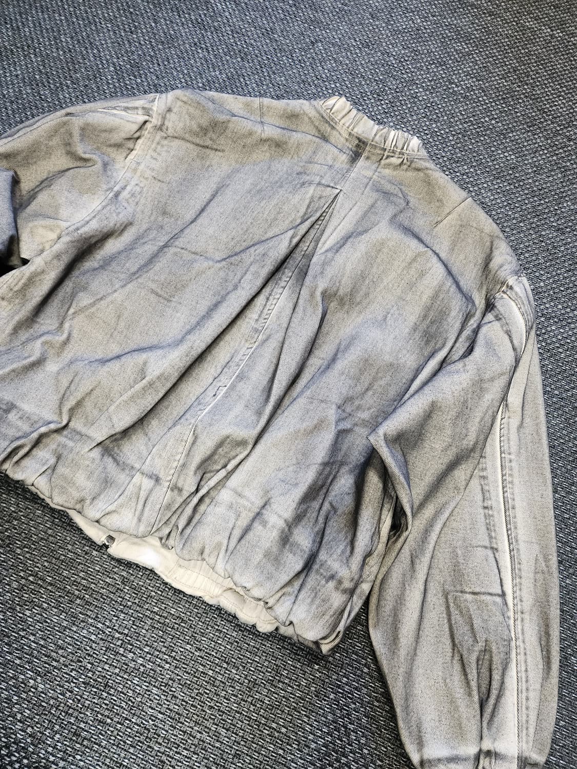 일꼬르소 데님 워싱 블루종 자켓 XL 상품이미지8