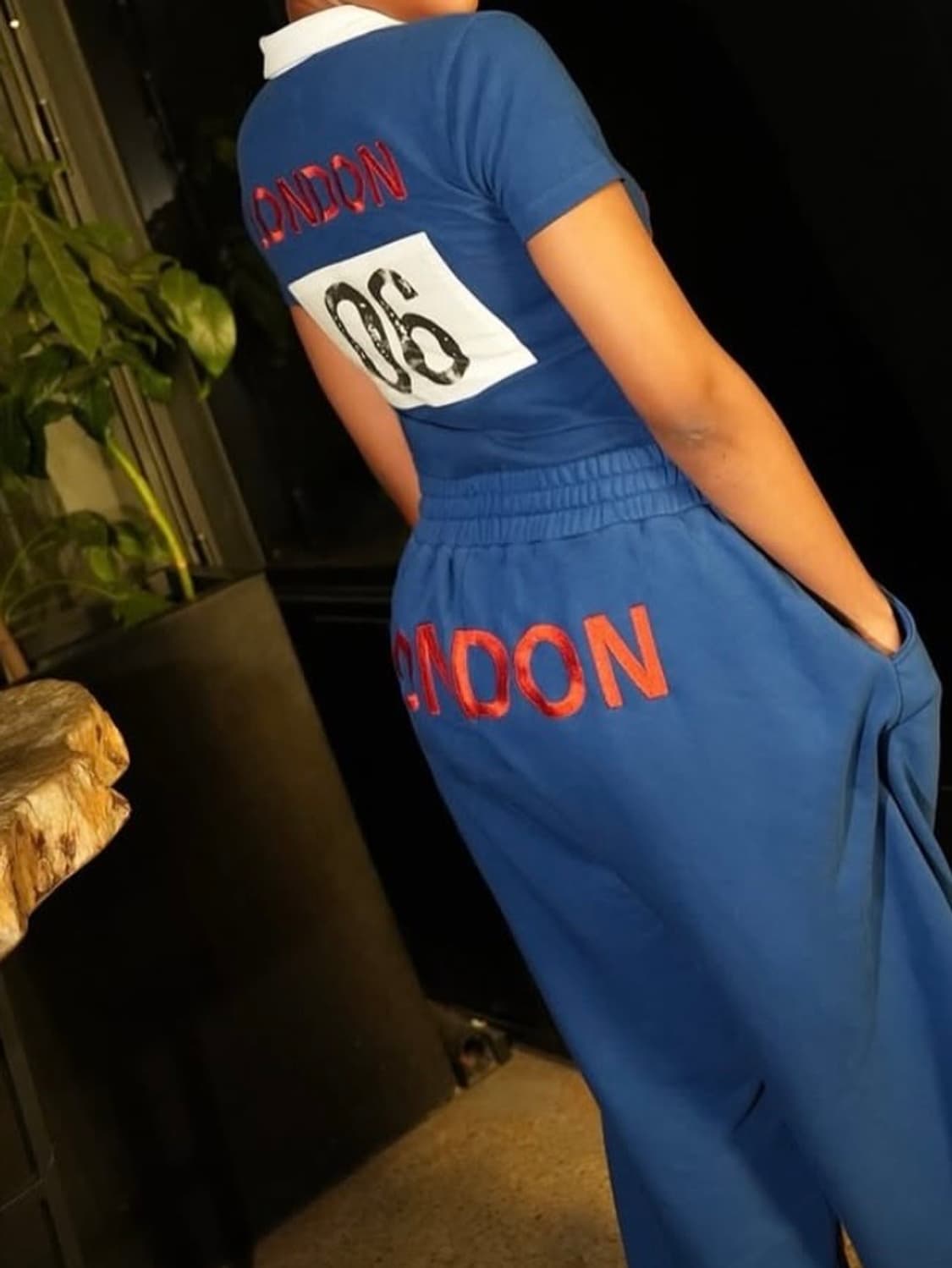 모와로라 조거 스웻 팬츠 블루 s 상품이미지2