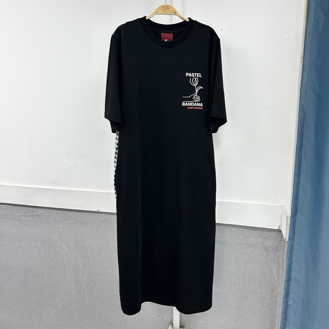 Lucky Marche 럭키 마르쉐 블랙 체크 롱원피스 s200 상품이미지1