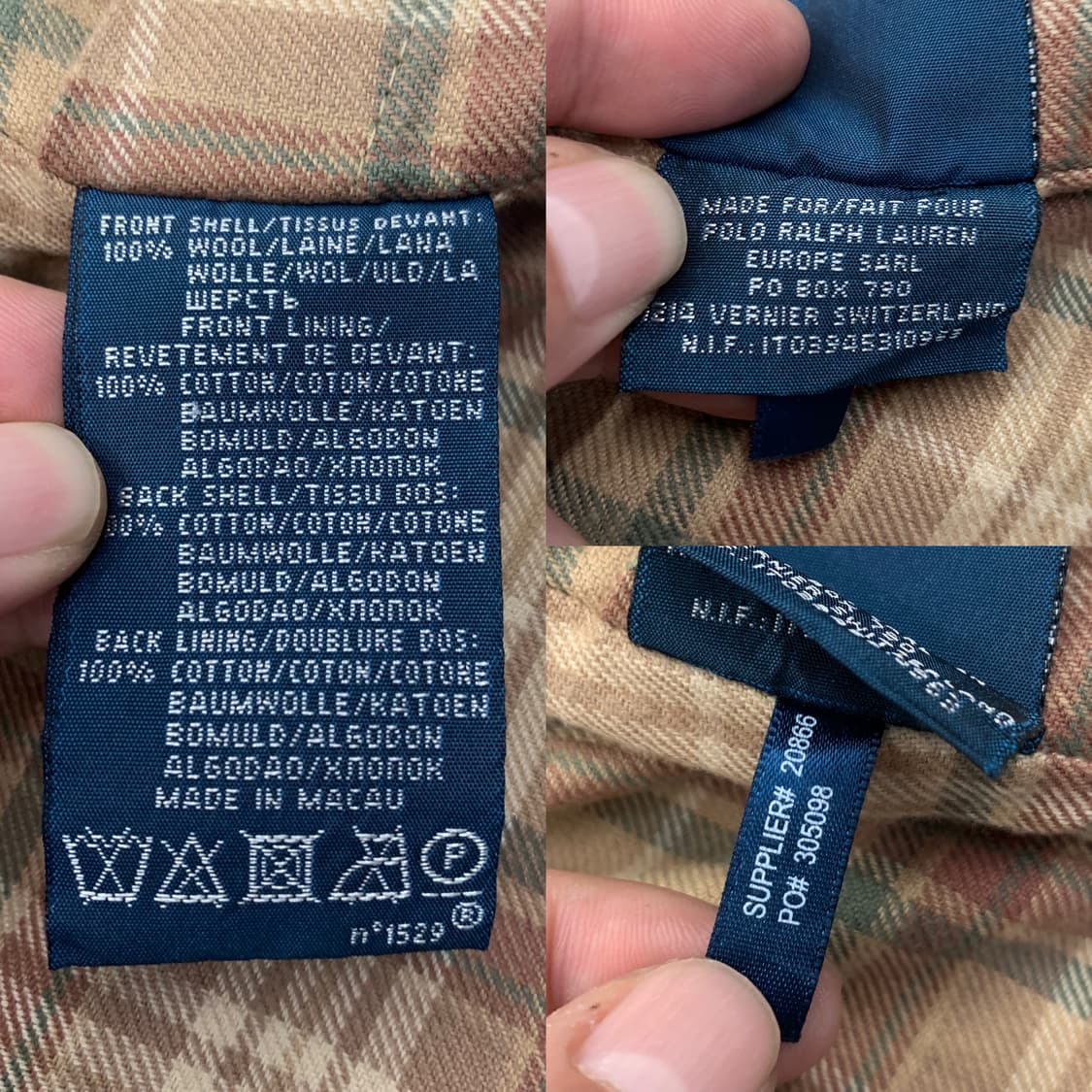 폴로 by 랄프 로렌 헤링본 트위드 베스트(울)M 사이즈 상품이미지9