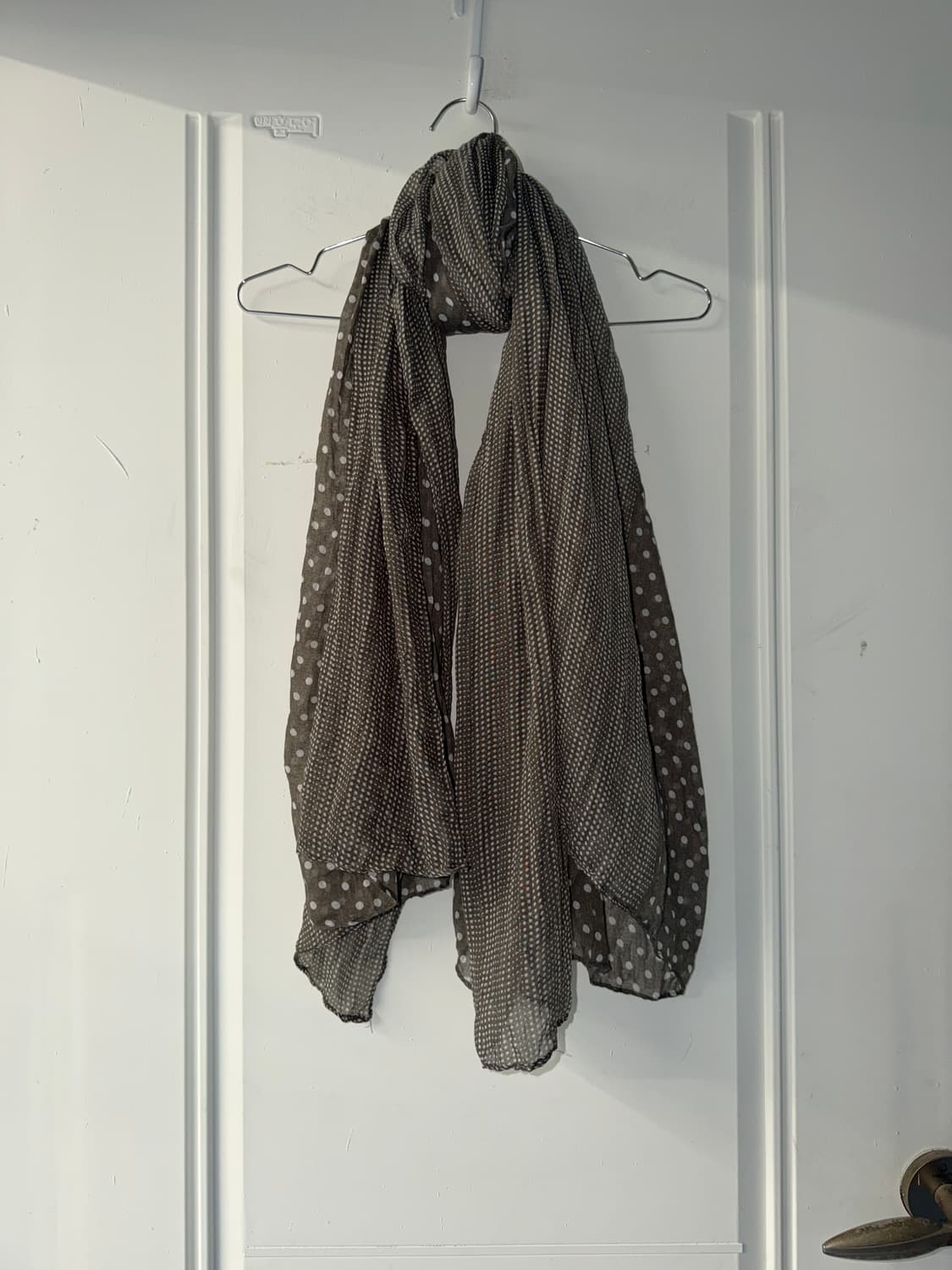 일본빈티지 모리 브라운 도트 머플러 상품이미지1