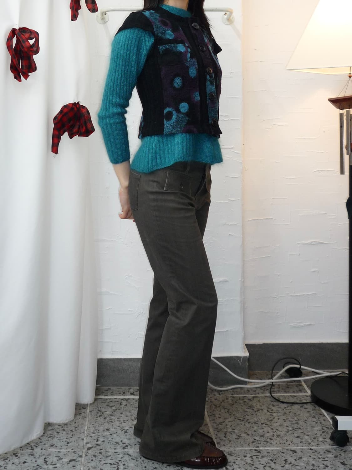 Dots short vest 상품이미지3