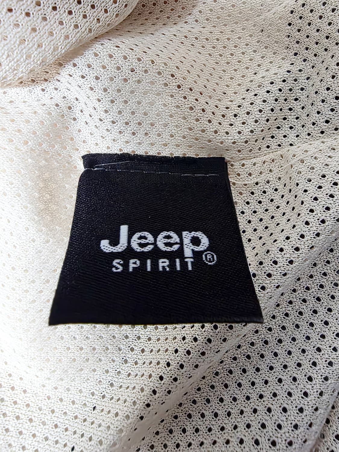 [지프] 스피릿 베이지 블랙 배색 고프코어 바람막이 3XL (실측100) 상품이미지7