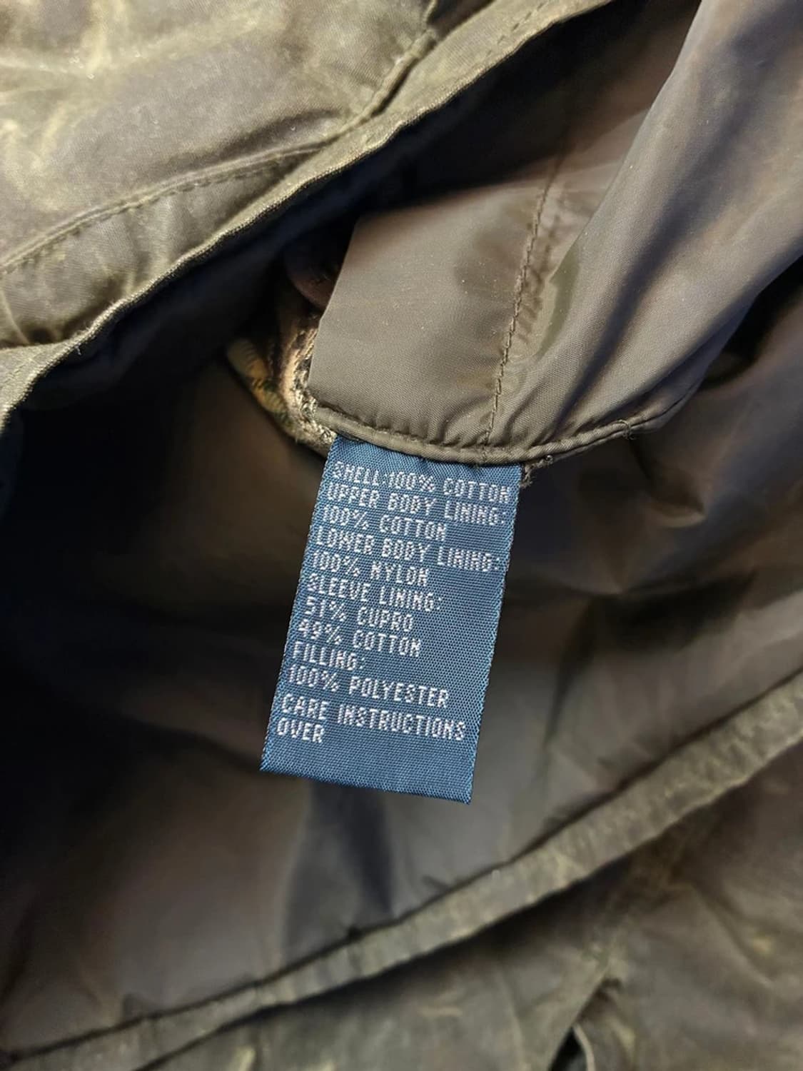 폴로 랄프로렌 90's 오일 클로스 왁스 모호크 헌팅 자켓 PN5654 상품이미지9