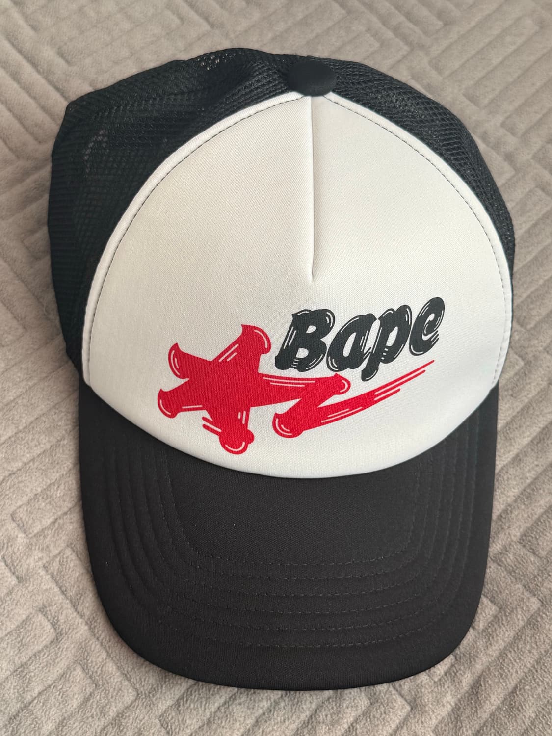 베이프 썸머백 메쉬 캡 블랙 모자 상품이미지1